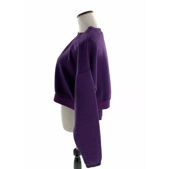 Nike City Ready Fleece Sweatshirt Womens M Swoosh Cropped Pullover Sporty NWT - Picture 3 of 8